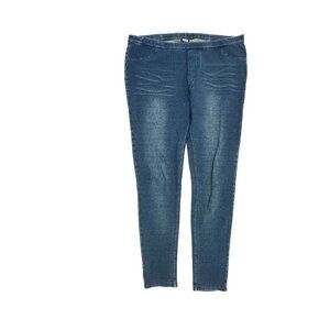Silver One Jegging Pull On Women's size XL Dark Wash Blue Denim Jeans